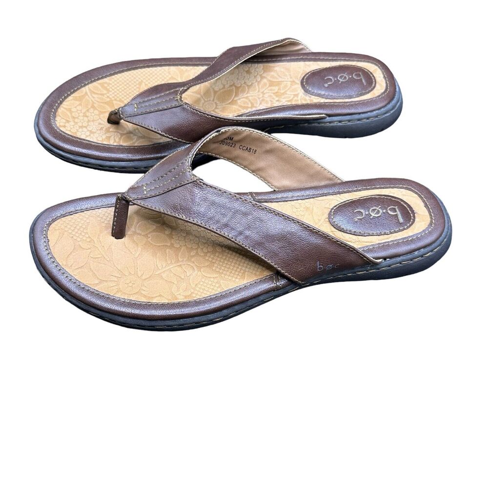 B.O.C. Women’s Slip On Sandals Brown Size 10